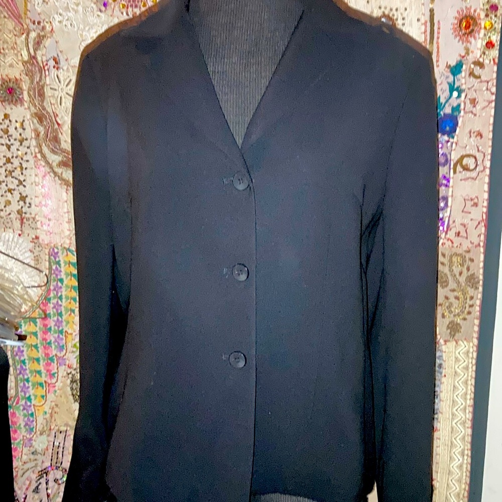 100% Polyester 3 Button Lined Jacket - image 1